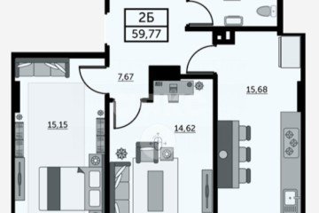 Фото №1: 2-комнатная квартира 59 м² - Ростов-на-Дону, мкр. Нахичевань, ул. 23-я Линия, 54с8