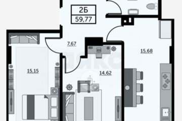 Фото №1: 2-комнатная квартира 59 м² - Ростов-на-Дону, мкр. Нахичевань, ул. 23-я Линия, 54с8