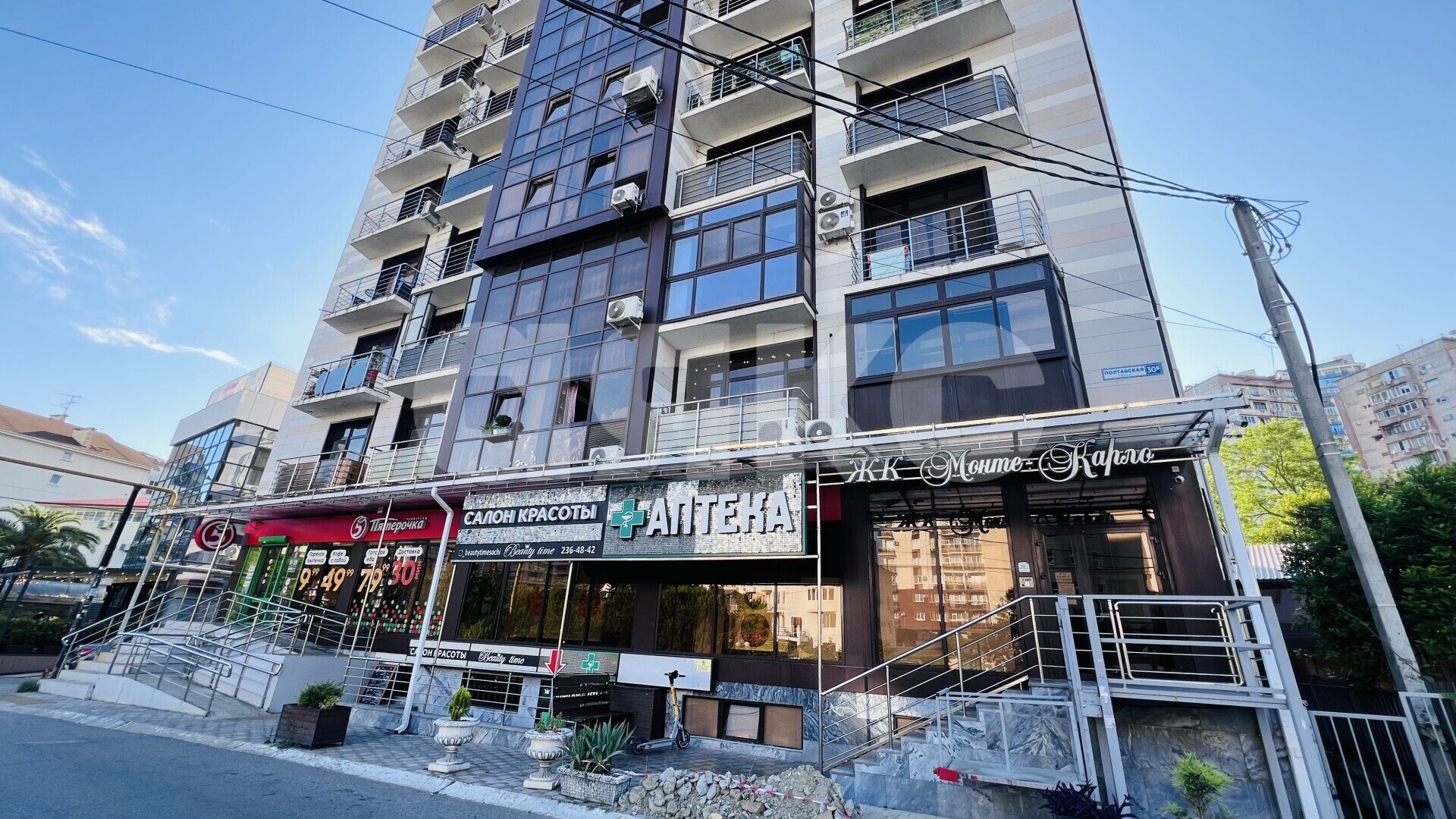 Фото №24: Студия 31&nbsp;м², 6/14&nbsp;эт. - Сочи, Центральный, мкр. Мамайка, ул. Полтавская, 30Б