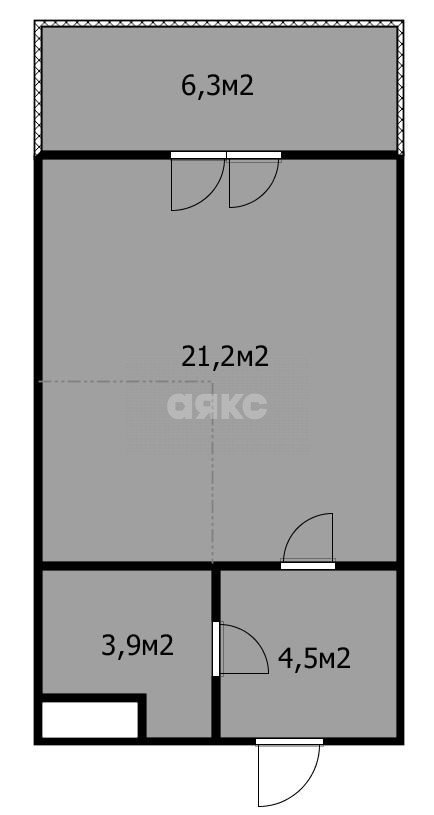 Фото №23: Студия 30 м² - Варваровка, жилой комплекс Резиденция Анаполис, ул. Калинина, 150к1