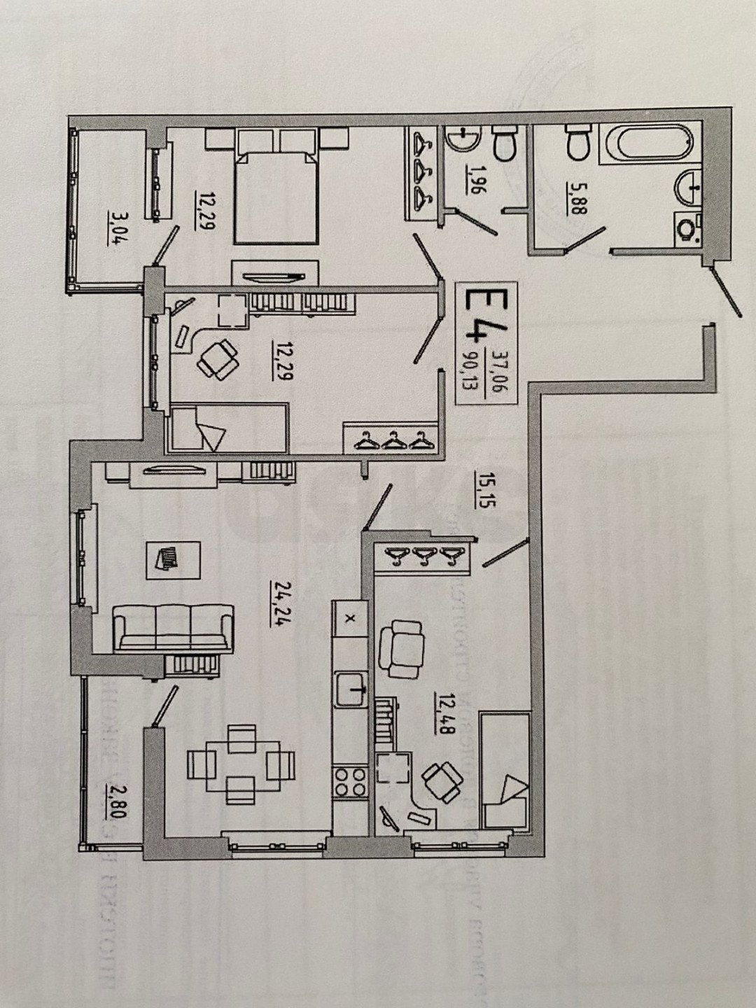 Фото №22: 4-комнатная квартира 82 м² - Тула, Пролетарский территориальный округ, ул. Ушинского, 2/1