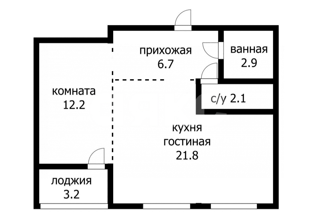 Фото №24: 2-комнатная квартира 47 м² - Люберцы, ул. Хлебозаводская, 4