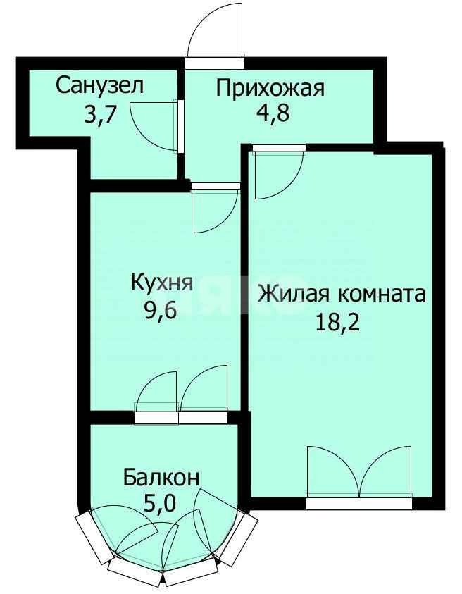 Фото №20: 1-комнатная квартира 41&nbsp;м², 16/16&nbsp;эт. - Анапа, мкр. жилой комплекс Кавказ, ул. Верхняя дорога, 151к5