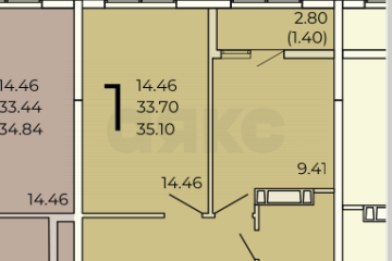 Фото №5: 1-комнатная квартира 35 м² - Ростов-на-Дону, мкр. жилой комплекс Современник, ул. Зорге, 11