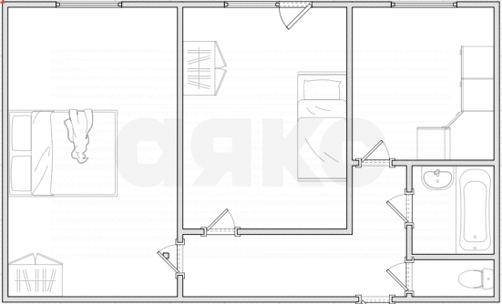 Фото №13: 2-комнатная квартира 50 м² - Мыза (Иншинский сельский округ), Северная Мыза, б-р Победы, 2