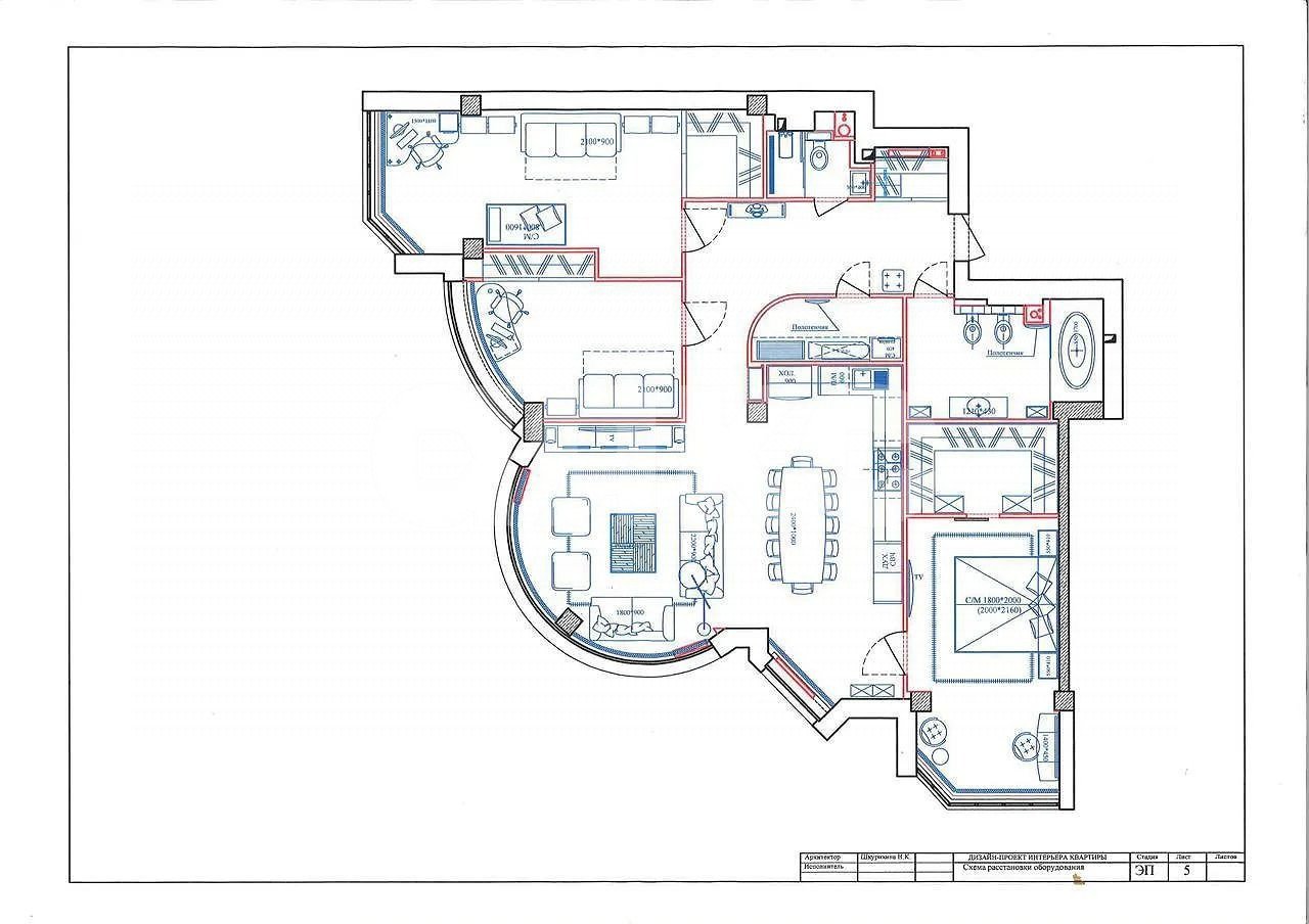 Фото №4: 4-комнатная квартира 126 м² - Ростов-на-Дону, Ленинский, пер. Халтуринский, 67/25