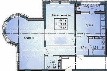 Фото №31: 2-комнатная квартира 77 м² - Анапа, жилой комплекс Бельведер, ул. Таманская, 121к1