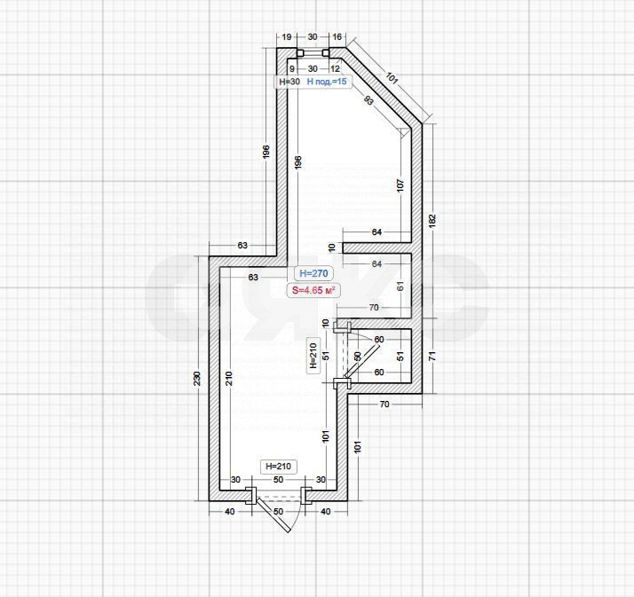 Фото №9: Студия 32 м² - Геленджик, жилой комплекс Черноморский-2, ул. Крымская, 22к8