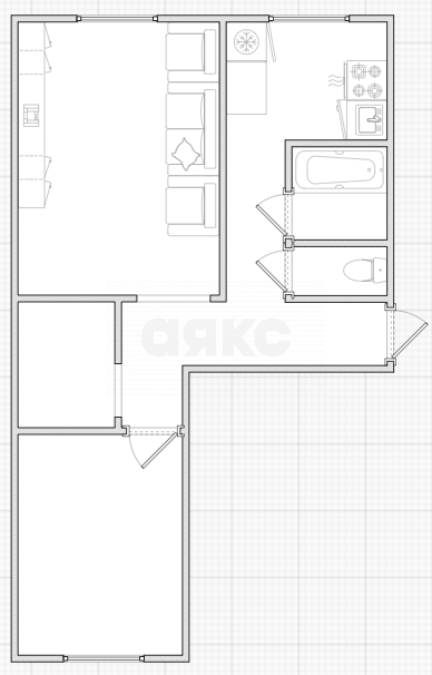 Фото №17: 2-комнатная квартира 44 м² - Киреевск, ул. Чехова, 6