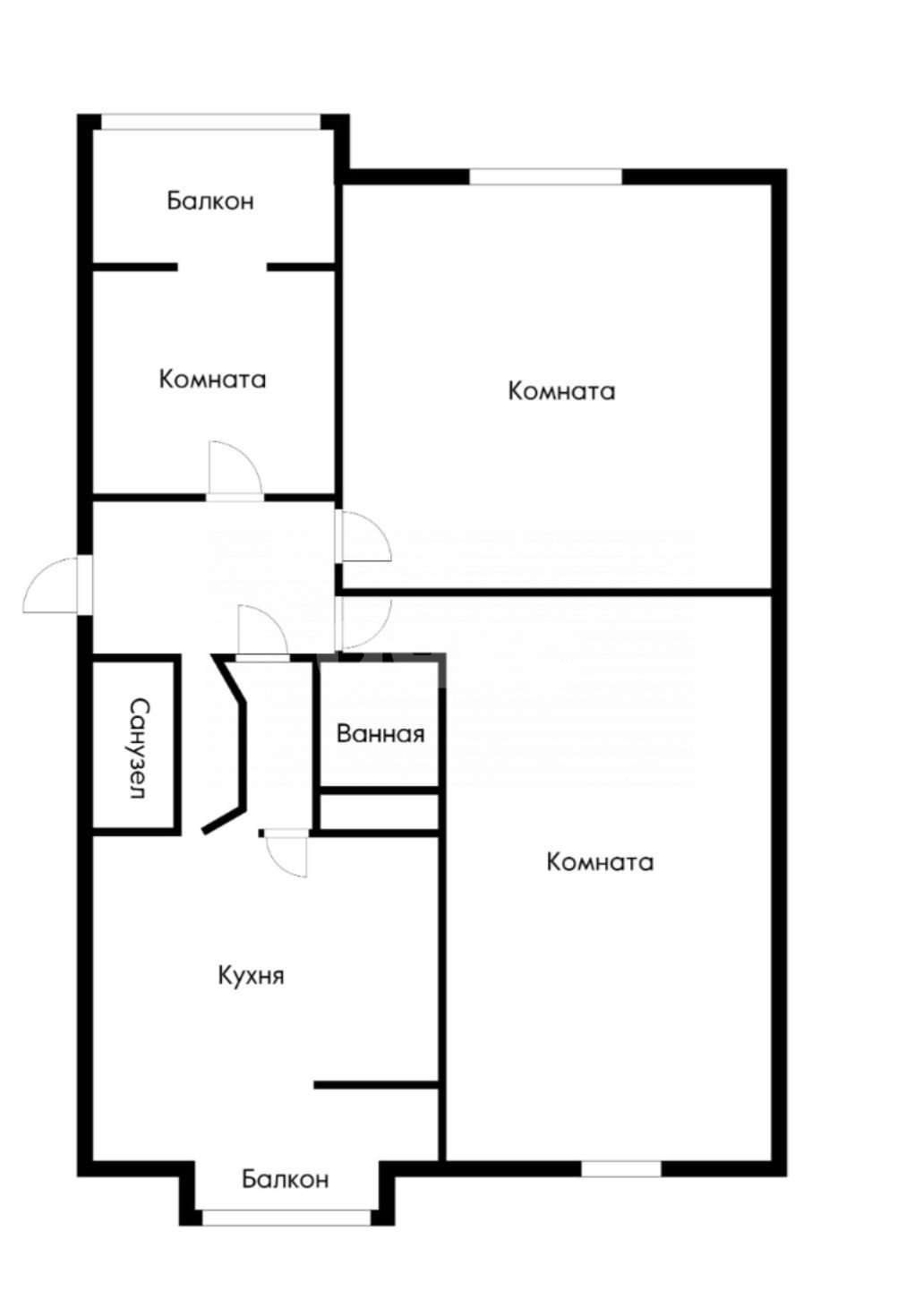 Фото №6: 3-комнатная квартира 63 м² - Анапа, 3Б, ул. Ленина, 187