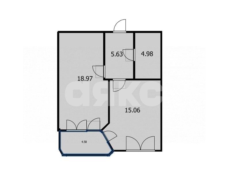 Фото №17: 1-комнатная квартира 58 м² - Анапа, ул. Таманская, 24