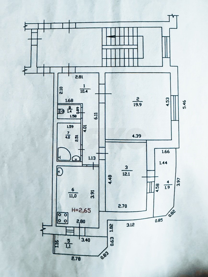 Фото №26: 2-комнатная квартира 58 м² - Горячий Ключ, Администрация, ул. Ленина, 211В