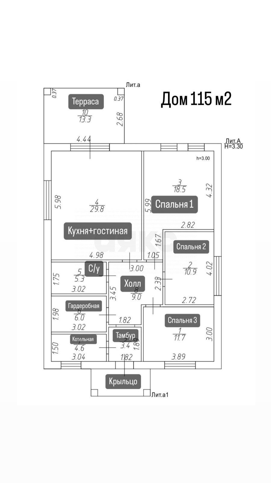 Фото №19: Дом 120 м² + 10 сот. - Сокуры, коттеджный  Новые Сокуры- 3, ул. Казанская