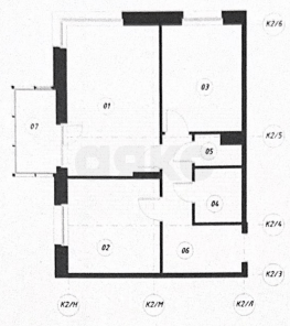 Фото №1: 2-комнатная квартира 55 м² - Казань, 27-й квартал, ул. Гаврилова