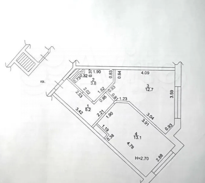 Фото №14: 1-комнатная квартира 34 м² - Анапа, жилой комплекс Парадный, ул. Супсехское шоссе, 4к2