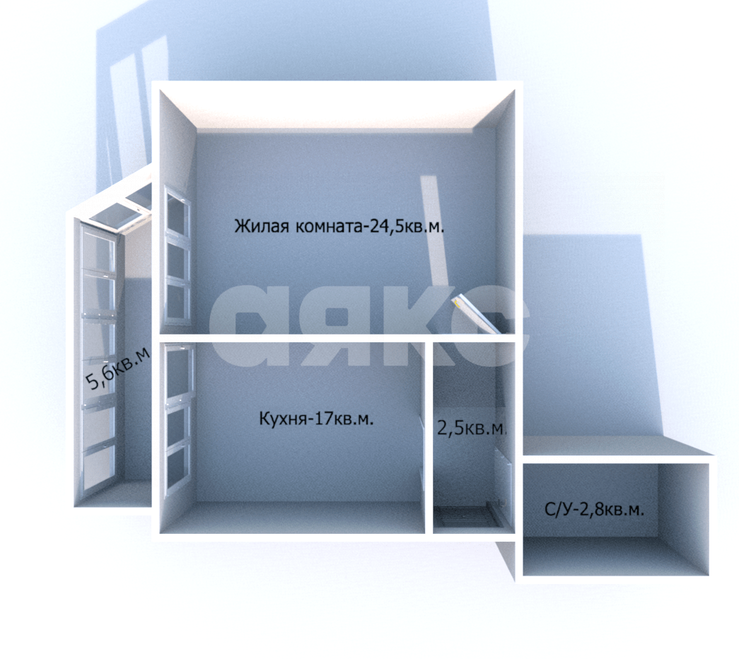 Фото №18: 1-комнатная квартира 52 м² - Анапа, ул. Краснодарская, 66В