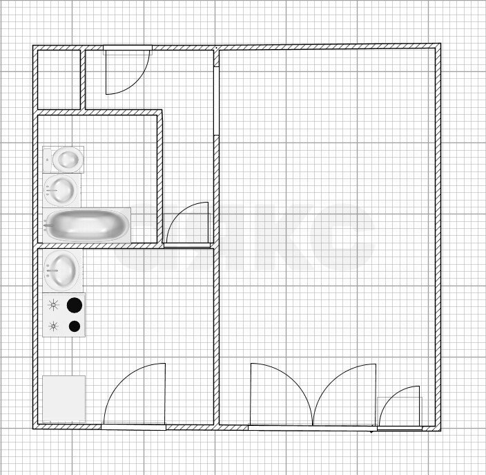 Фото №13: 1-комнатная квартира 29 м² - Новомосковск, 2-й Урванский, ул. Орджоникидзе, 5А