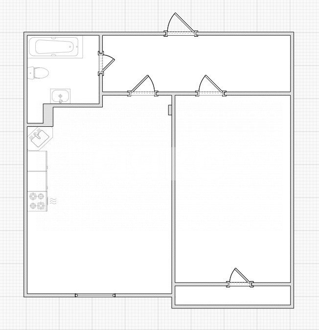 Фото №5: 1-комнатная квартира 44 м² - Геленджик, жилой комплекс Прованс, ул. Верхняя, 13/2