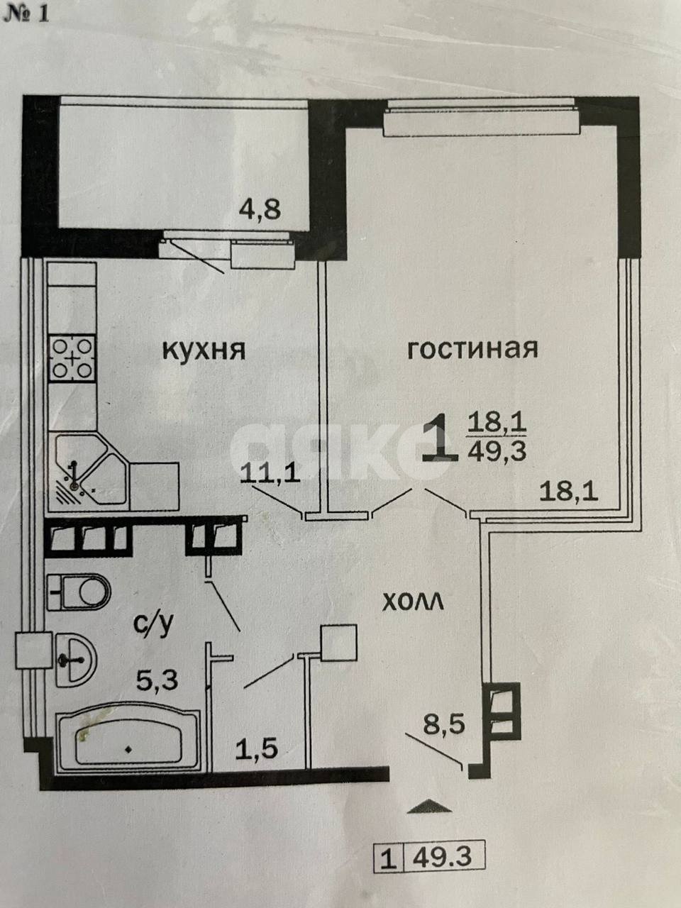 Фото №22: 1-комнатная квартира 50 м² - Ростов-на-Дону, Западный, ул. Зорге, 15