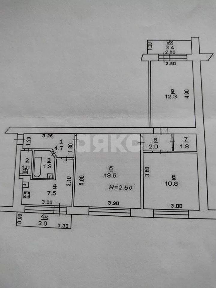 Фото №10: 3-комнатная квартира 64 м² - Ростов-на-Дону, Западный, пр-кт Коммунистический, 27