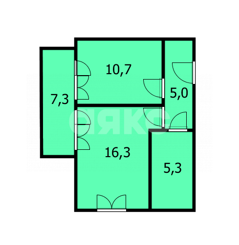 Фото №28: 1-комнатная квартира 44 м² - Варваровка, жилой комплекс Резиденция Анаполис, ул. Калинина, 150к11