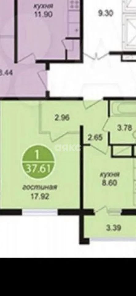 Фото №12: 1-комнатная квартира 37 м² - Ростов-на-Дону, жилой комплекс Английский Квартал, пр-кт Маршала Жукова, 27/1