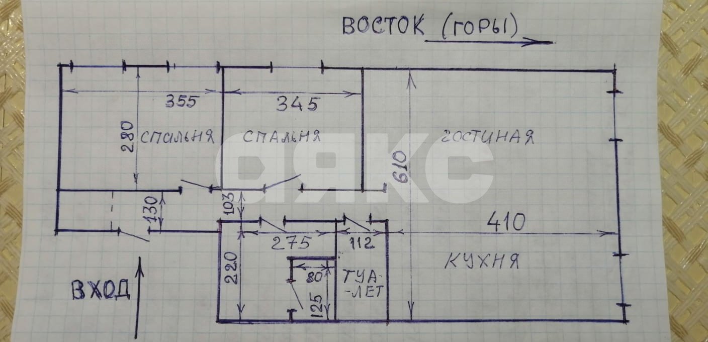 Фото №17: 3-комнатная квартира 56 м² - Сочи, Завокзальный, ул. Альпийская