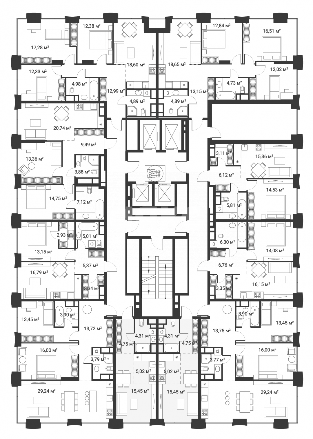 Фото №4: Студия 29 м² - Москва, Нагатино-Садовники, ул. Нагатинская, 1