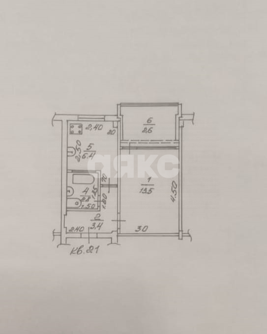 Фото №6: 1-комнатная квартира 30 м² - Сочи, Завокзальный, ул. Тоннельная, 23