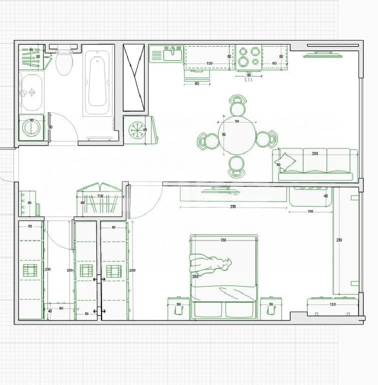 Фото №9: 2-комнатная квартира 54 м² - Сочи, Донская, ул. Пасечная