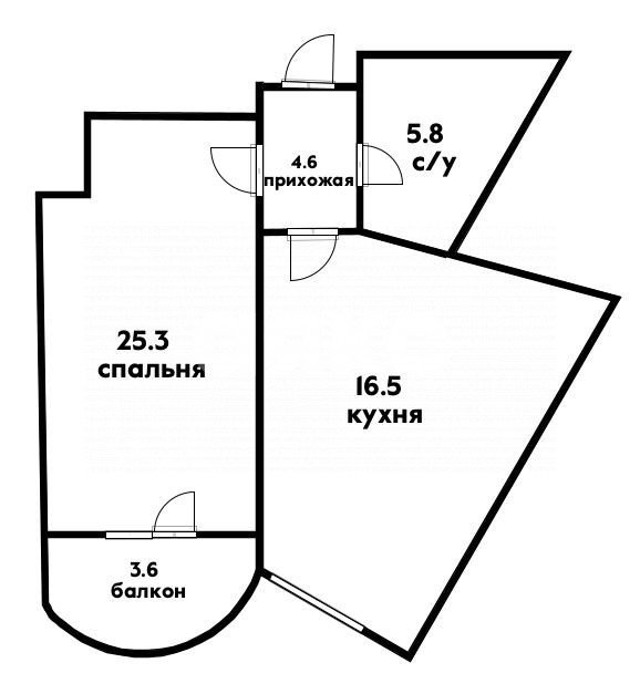 Фото №31: 1-комнатная квартира 55&nbsp;м², 8/11&nbsp;эт. - Геленджик, мкр. Толстый Мыс, ул. Приморская, 30А