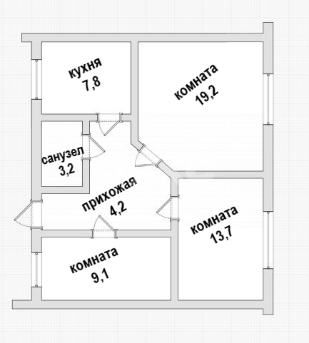 Фото №6: 3-комнатная квартира 62 м² - Геленджик, Магилат, ул. Сурикова, 42