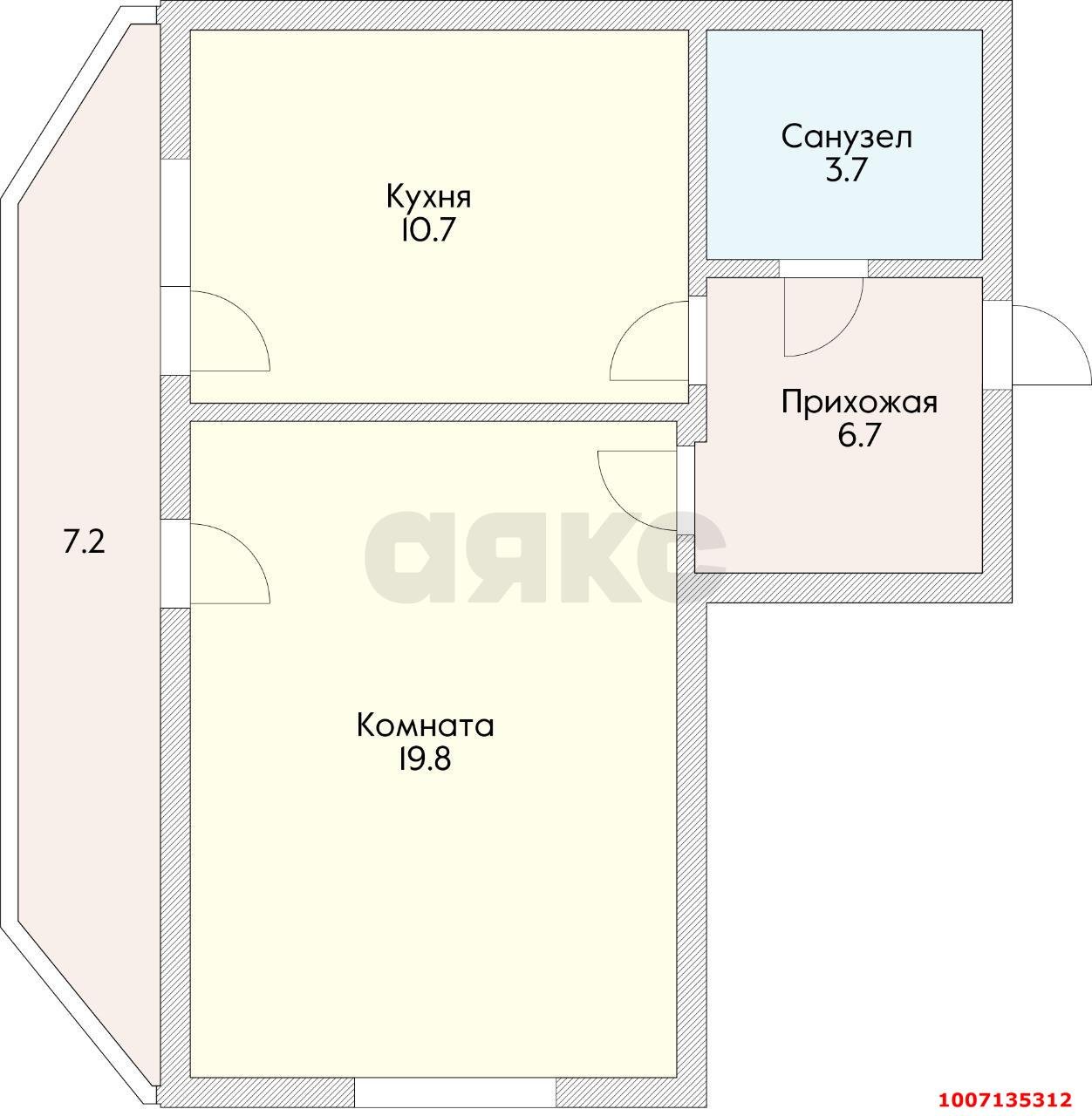 Фото №3: 1-комнатная квартира 47 м² - Краснодар, Центральный, ул. Карасунская набережная, 99