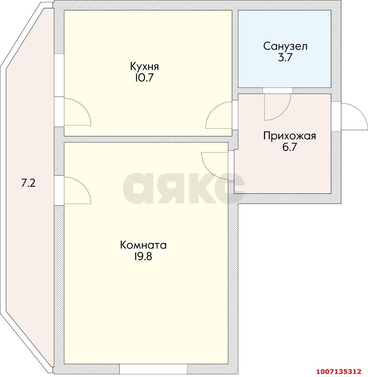 Фото №17: 1-комнатная квартира 40&nbsp;м², 5/10&nbsp;эт. - Краснодар, Центральный внутригородской округ, Покровка, мкр. Центральный, ул. Карасунская набережная, 99