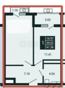 Фото №5: 1-комнатная квартира 42 м² - Мирное, ул. Славы, 1