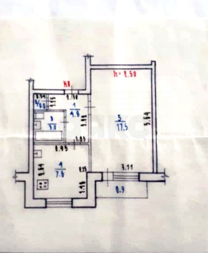 Фото №6: 1-комнатная квартира 34 м² - Чита, Центральный, ул. Июньская, 24