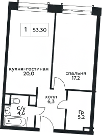 Фото №11: 2-комнатная квартира 69 м² - Москва, жилой комплекс Стремянный 2, пер. Стремянный, 2