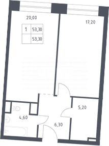 Фото №12: 2-комнатная квартира 69 м² - Москва, жилой комплекс Стремянный 2, пер. Стремянный, 2