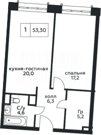 Фото №5: 2-комнатная квартира 69 м² - Москва, жилой комплекс Стремянный 2, пер. Стремянный, 2