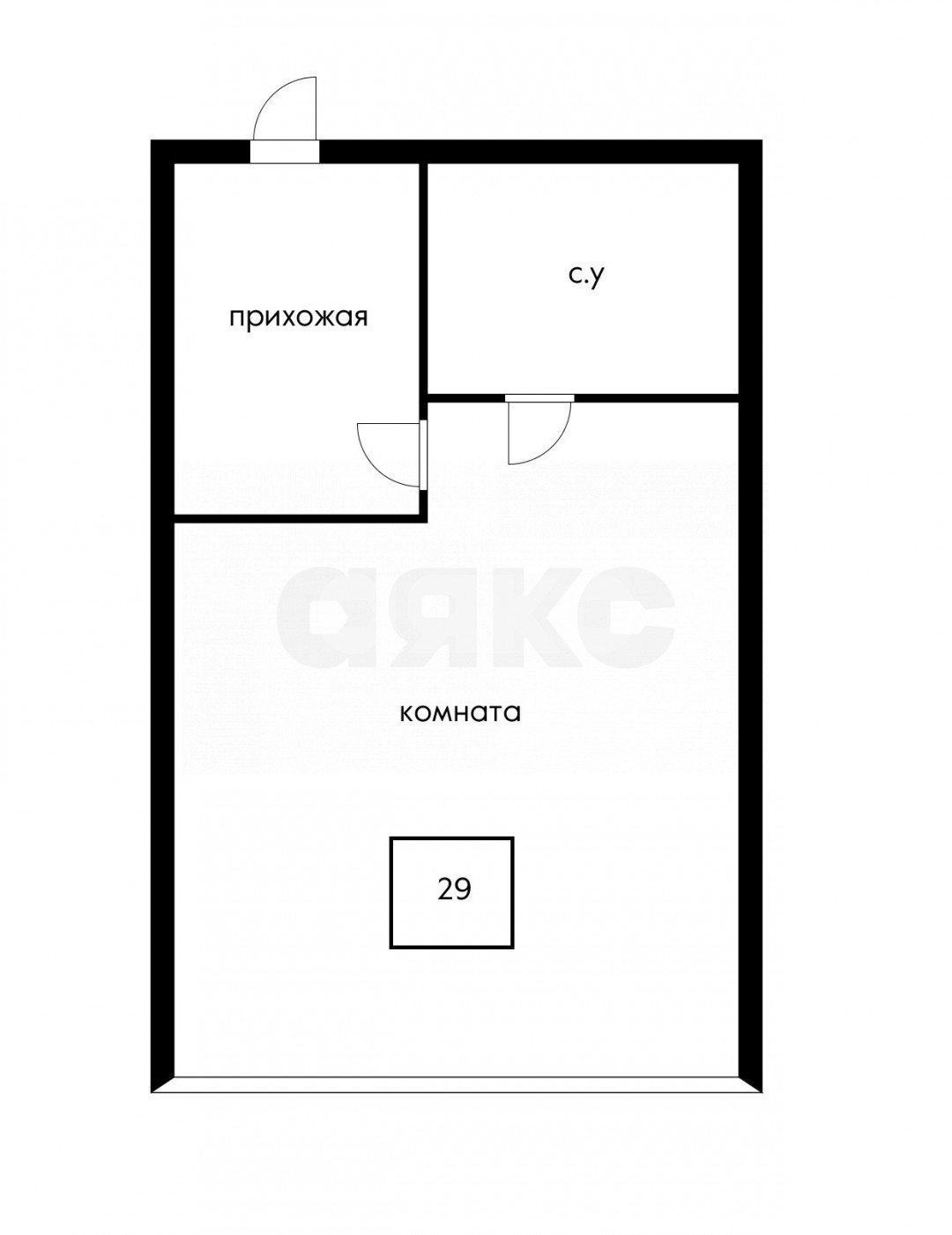 Фото №15: Студия 29 м² - Сочи, Мамайка, ул. Виноградная, 195/1