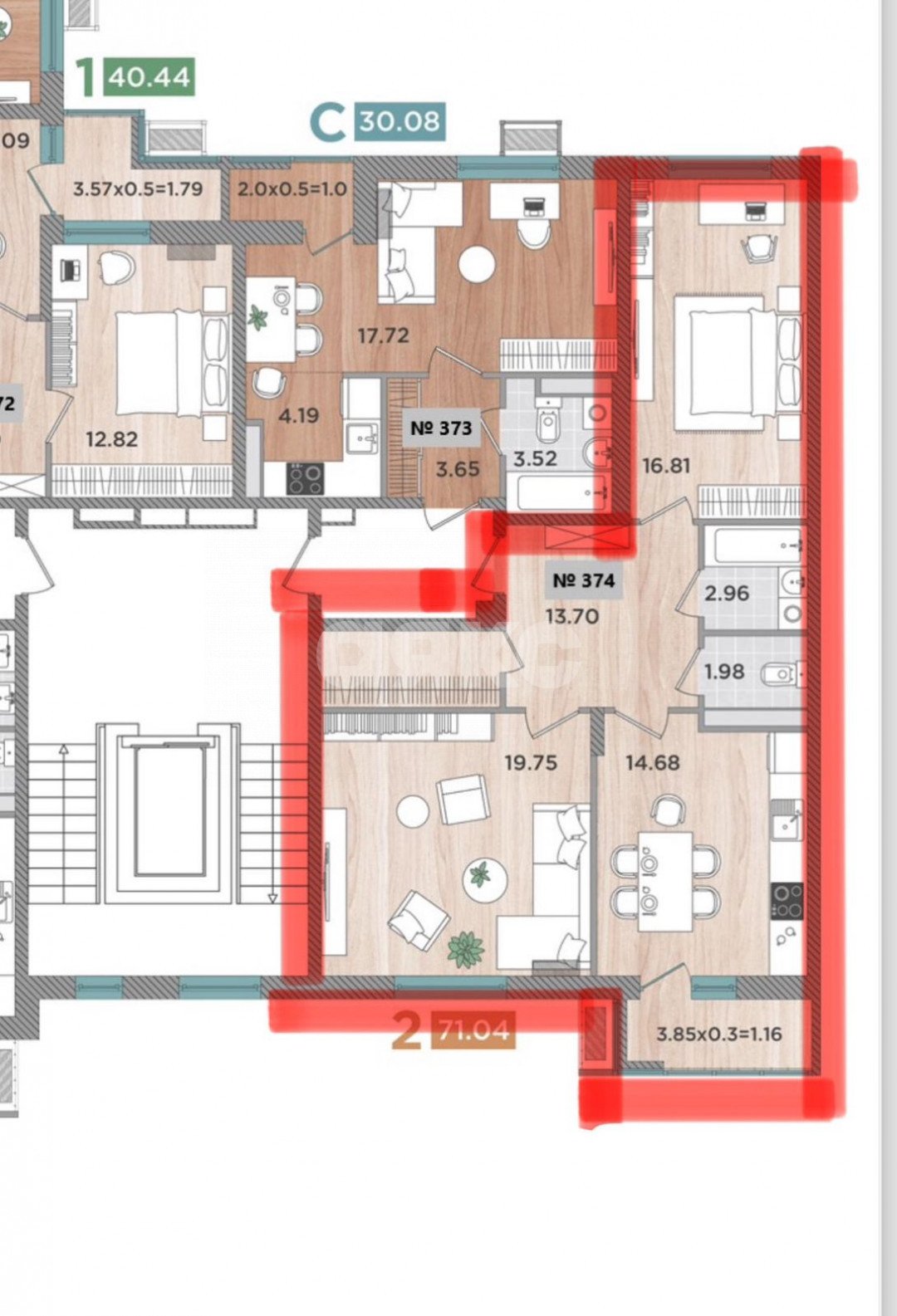 Фото №18: 2-комнатная квартира 70 м² - Темрюк, ул. Дальняя, 30