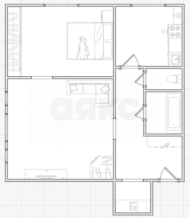 Фото №31: 2-комнатная квартира 49 м² - Кимовск, Новый, 5