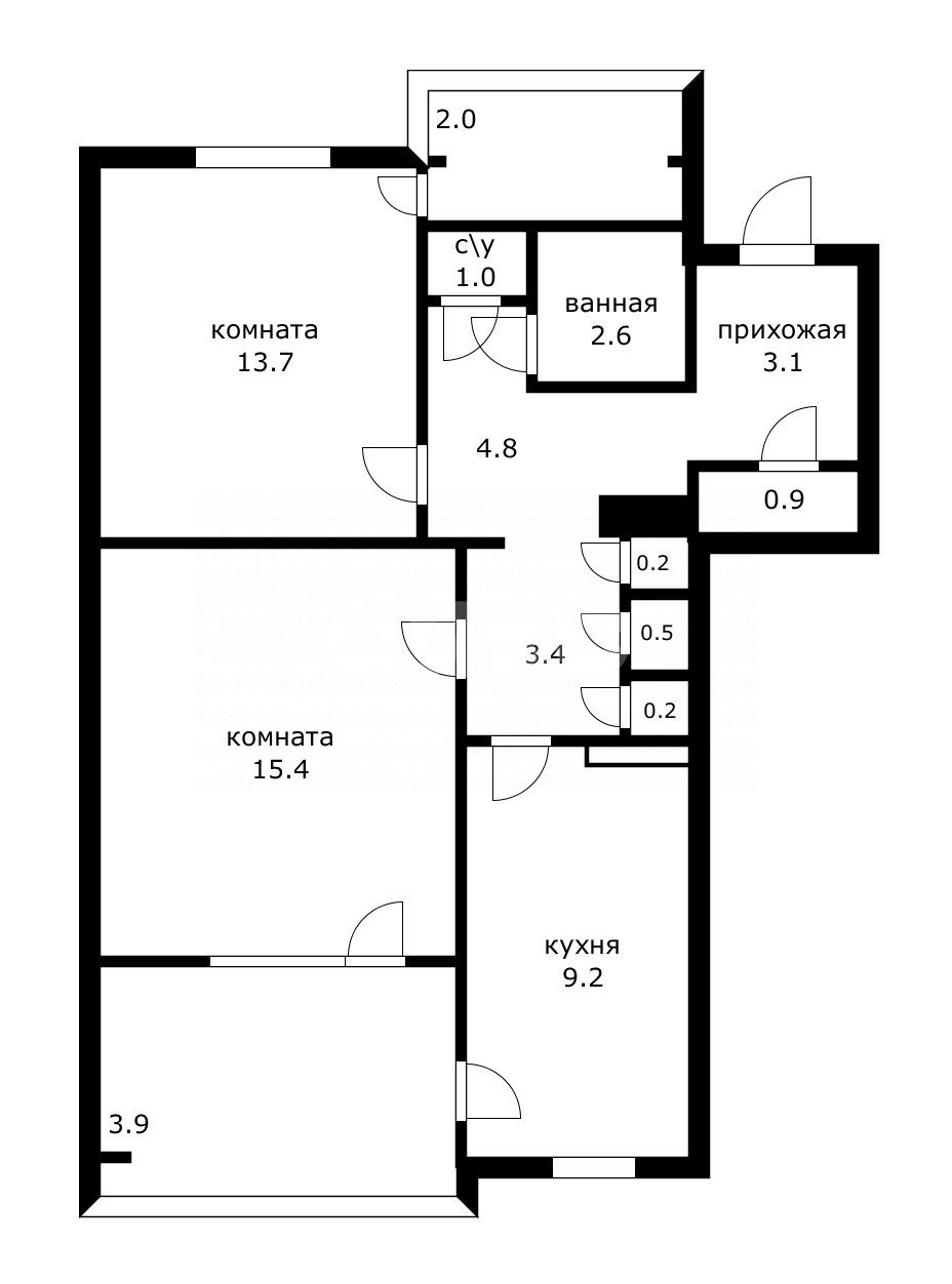 Фото №10: 2-комнатная квартира 60 м² - Сочи, Заречный, ул. Абрикосовая, 18