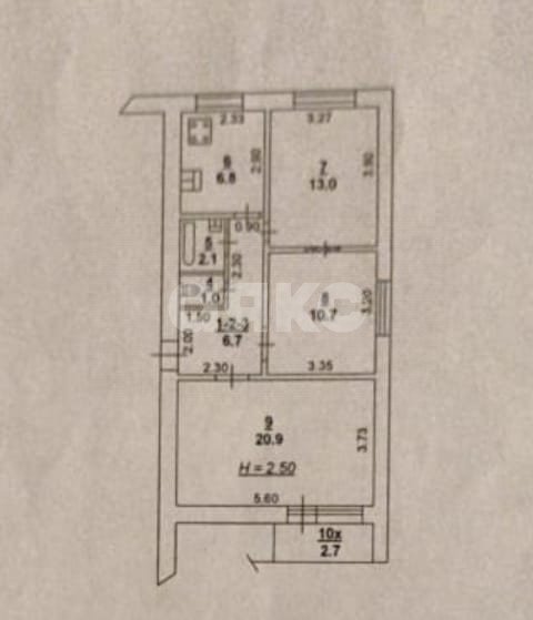 Фото №23: 3-комнатная квартира 61 м² - Ростов-на-Дону, Кировский, пр-кт Соколова, 85/1