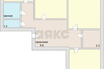 Фото №2: 3-комнатная квартира 69 м² - Краснодар, мкр. Гидростроителей, ул. Игнатова, 14