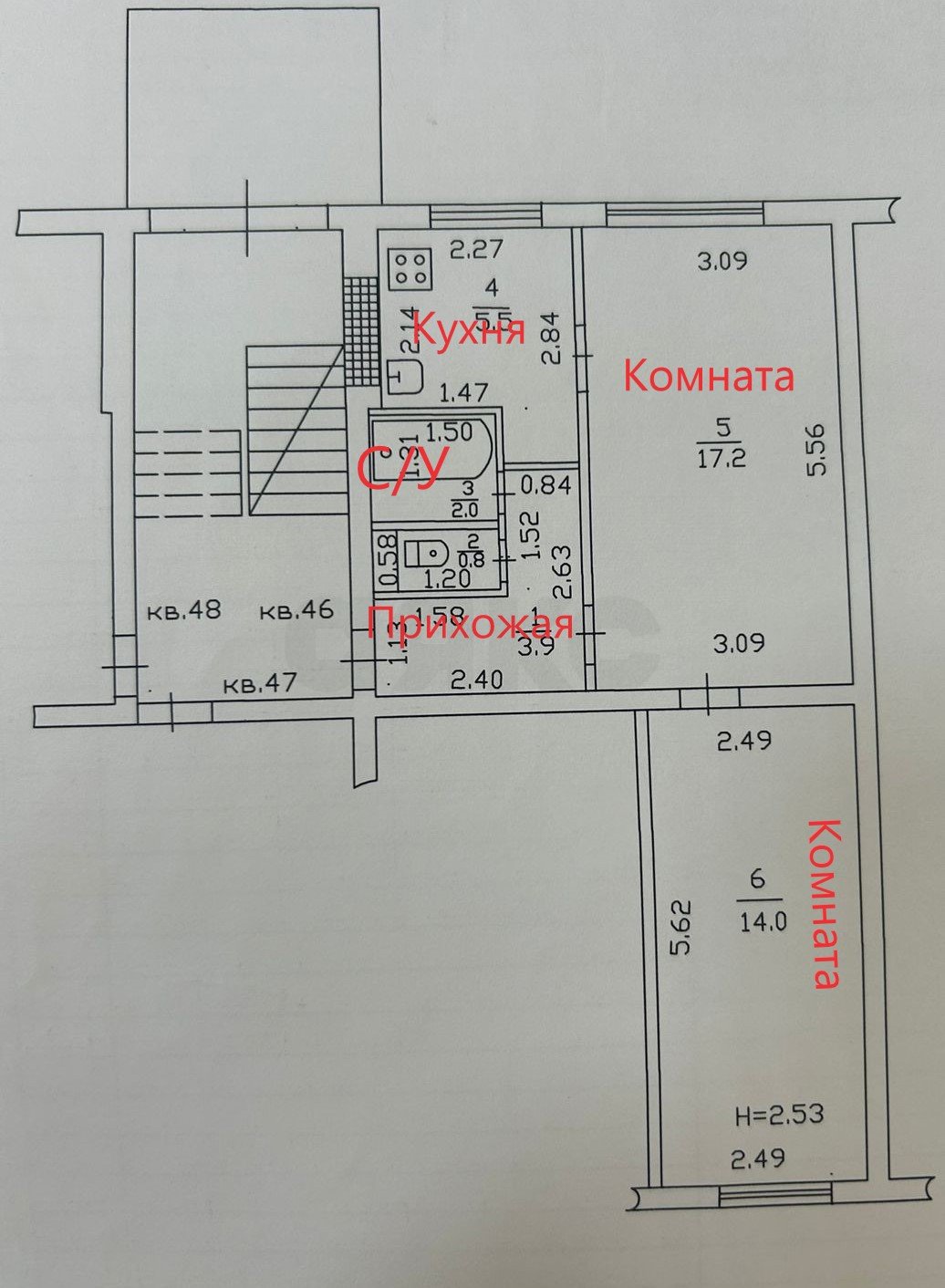 Фото №12: 2-комнатная квартира 43 м² - Темрюк, ул. Ленина, 77