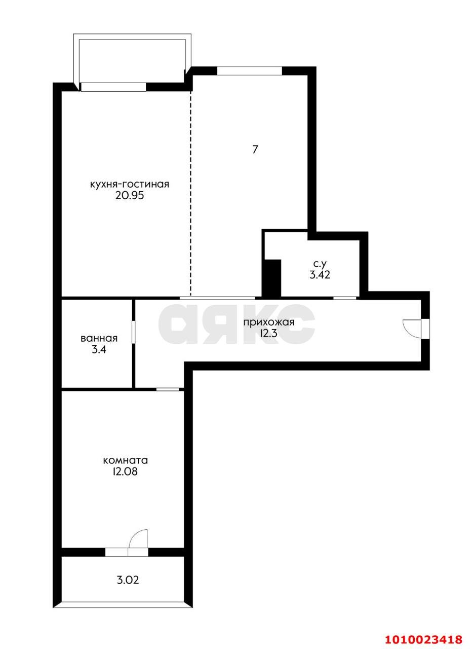 Фото №2: 2-комнатная квартира 65 м² - Краснодар, жилой комплекс Нeo-квартал Красная Площадь, ул. Конгрессная, 19