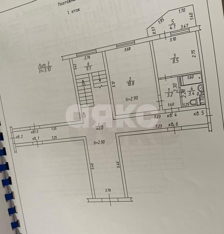 Фото №11: 1-комнатная квартира 34 м² - Темрюк, ул. Декабристов, 34