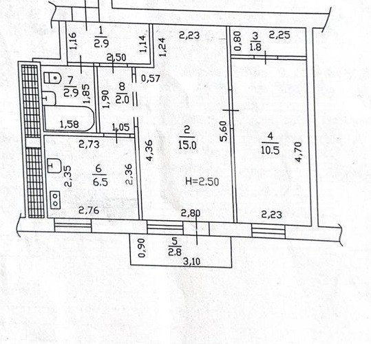 Фото №13: 2-комнатная квартира 41 м² - Темрюк, ул. Декабристов, 34