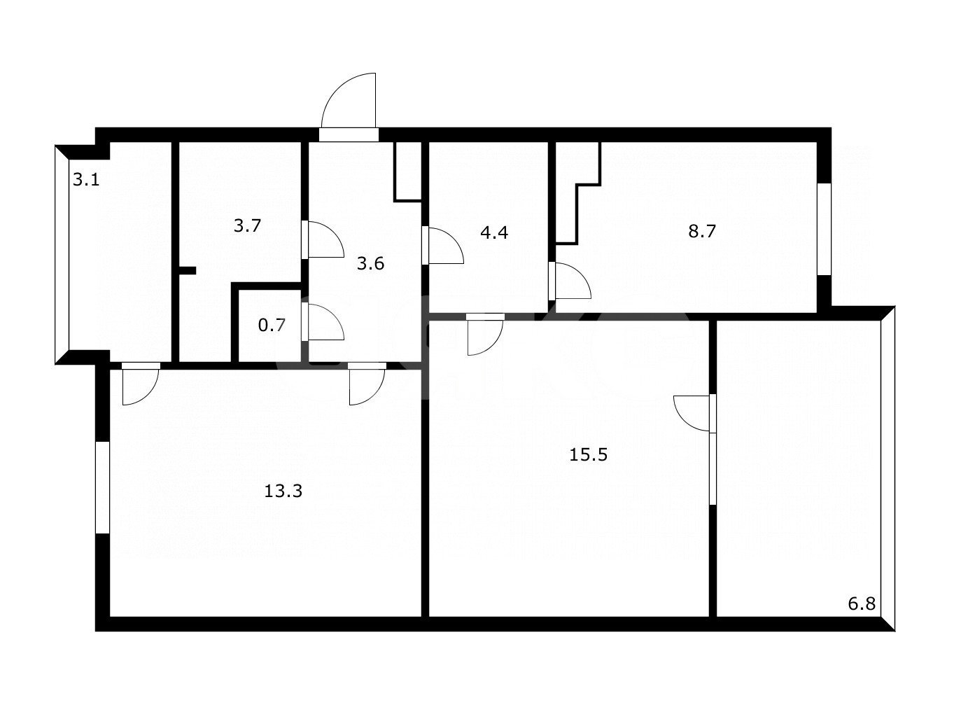 Фото №14: 2-комнатная квартира 60 м² - Сочи, Кудепста, ул. Искры, 66/5